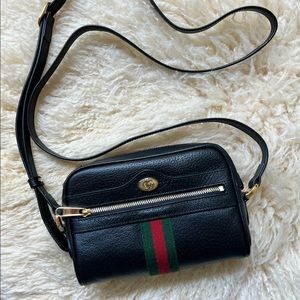Gucci Ophidia black leather mini bag - like new